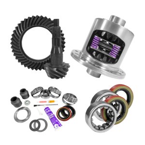Ford Truck Differential Install Kit - Rear - Yukon Gear & Axle - 4.11 Ratio, 34 Spline Positraction, 9.75in Ring Gear - `00-`04